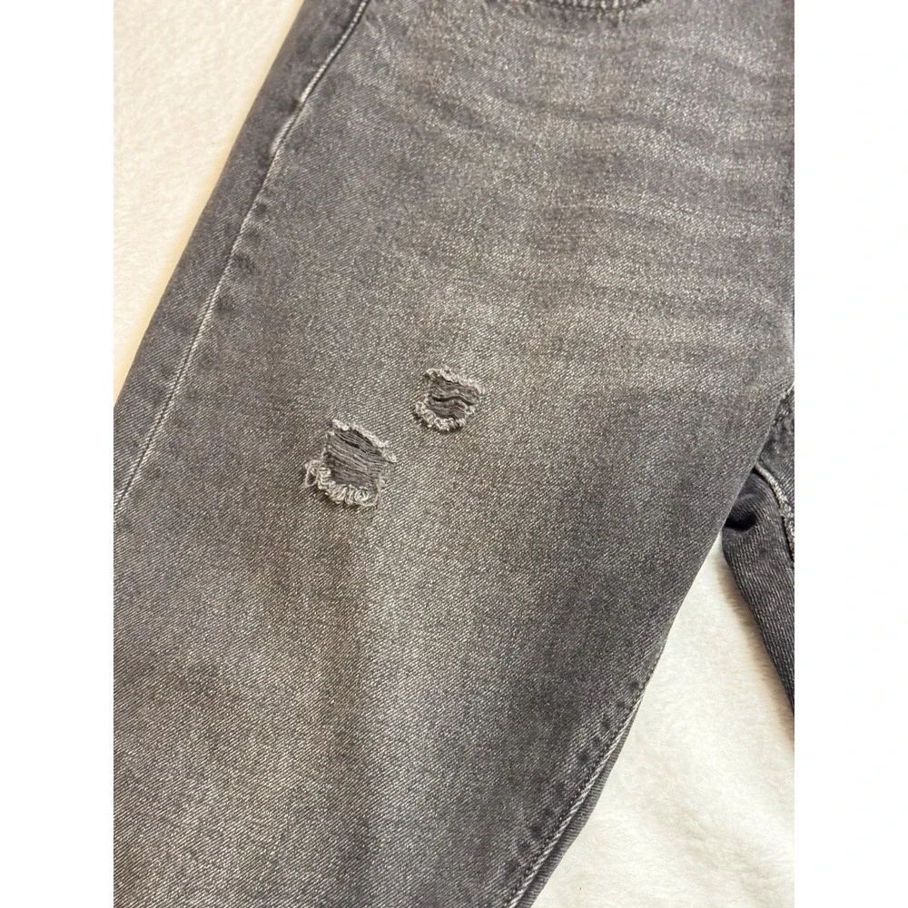 Levi's Women's Premium 501 S High Rise Distressed‎ Jeans Capital "E" Black Sz 30 - Picture 3 of 10